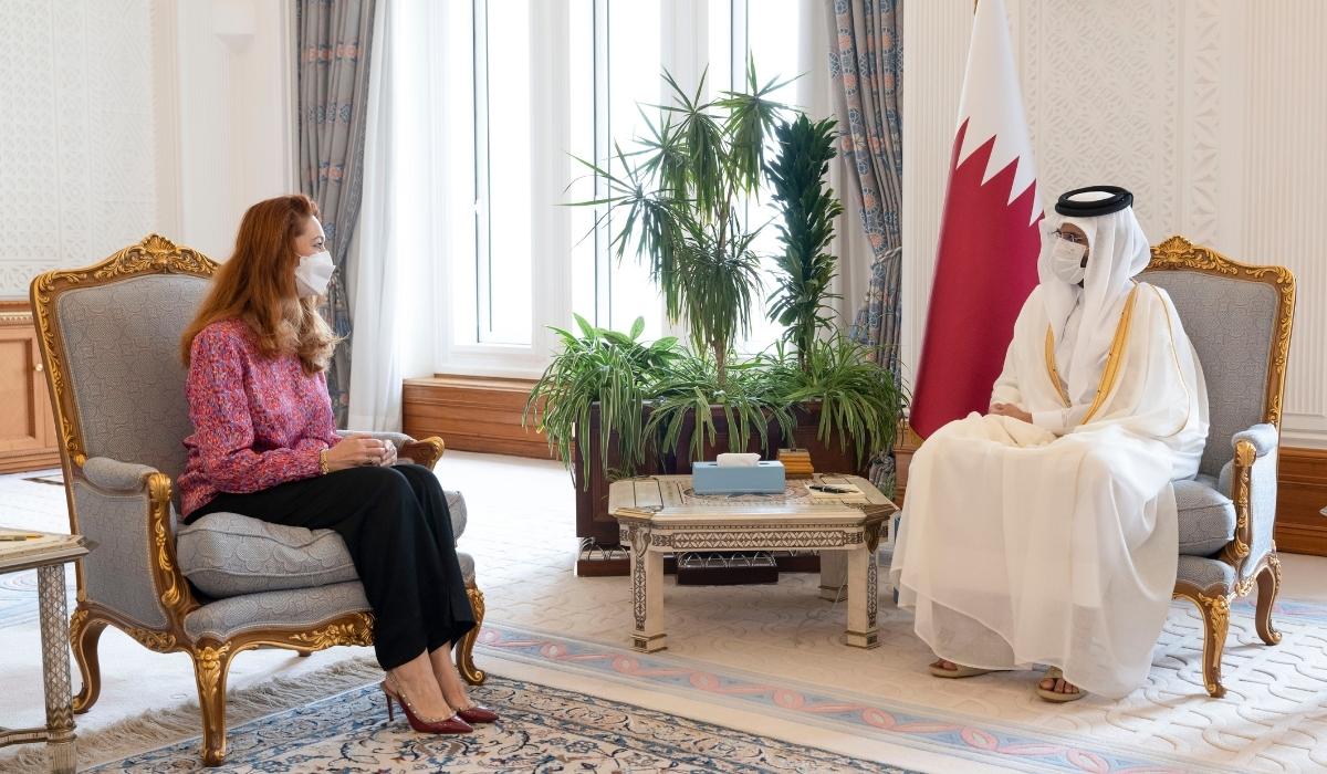 HH The Deputy Amir Receives Spanish Ambassador
